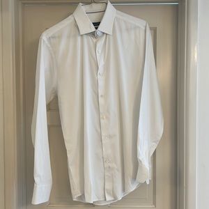 Men’s white Bugatchi button down. Size 16.5